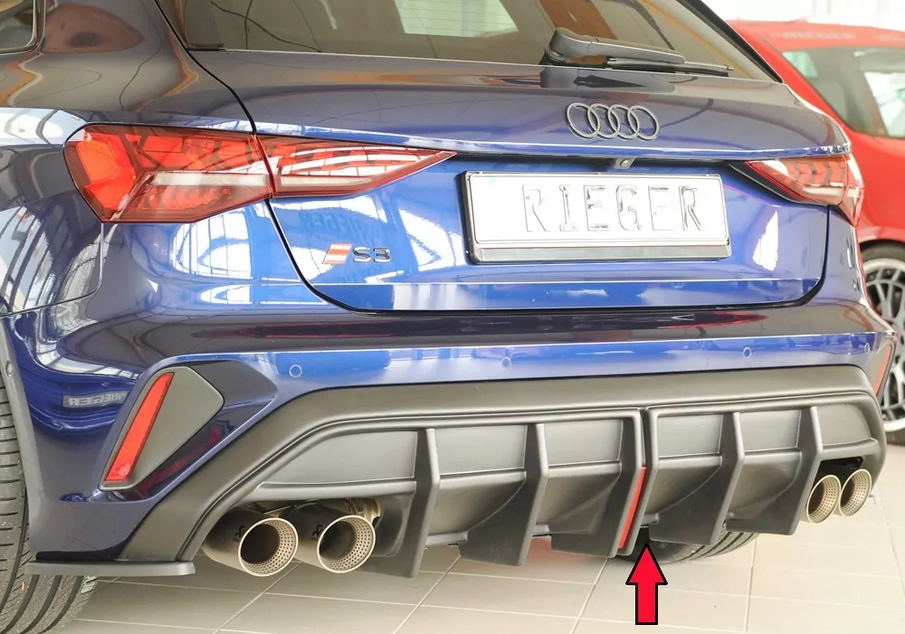 Rieger Heckeinsatz für Audi A3 S3 (GY) 5-tür. (Sportback) 06.24- (ab Facelift)