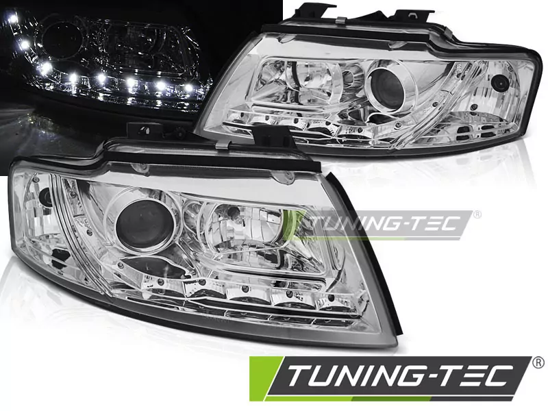 HEADLIGHTS DAYLIGHT CHROME fits AUDI A4 B6 CABRIO 02-06