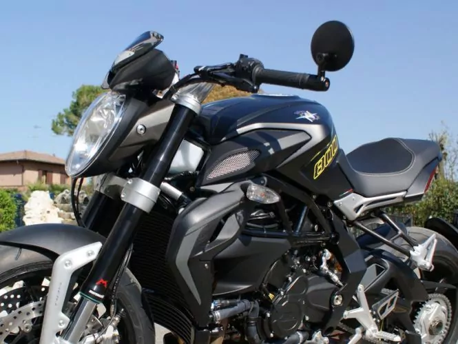 Lenkerendenspiegel Anklappbar, 7571, Schwarz, R+l Verwendbar, B 105 X H 165 Mm, 18-22 Mm, E-geprüft