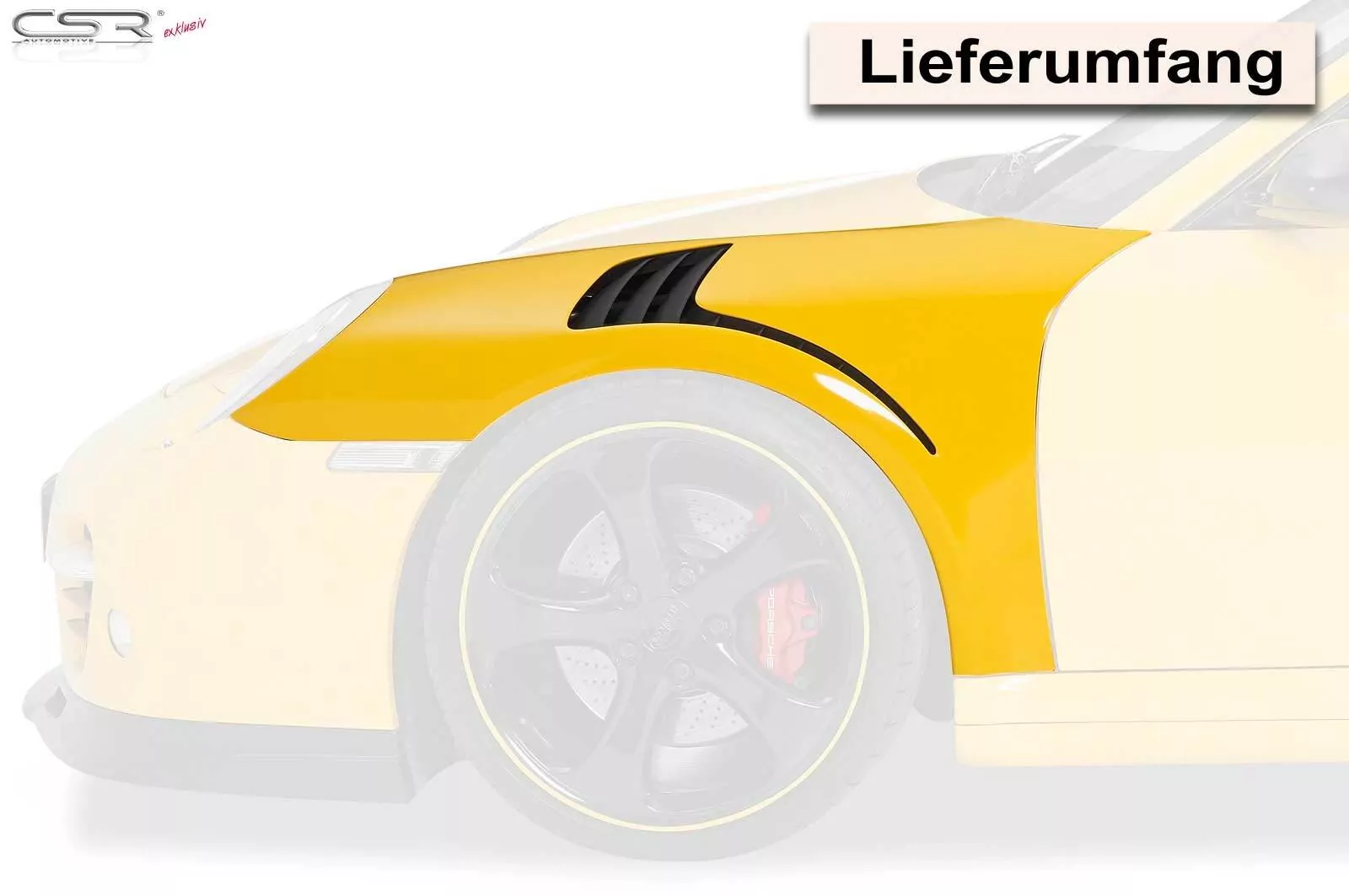 Kotflügel Vorderachse rechts für Porsche 911/997 im GT3 RS-Look KOT012