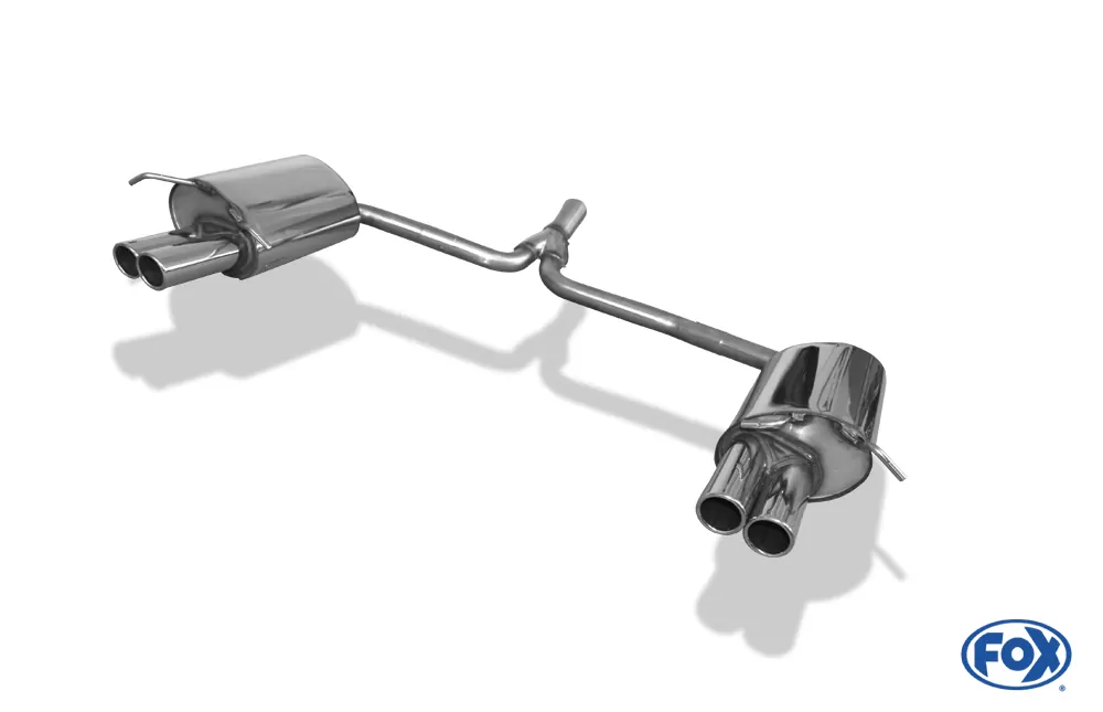 Mercedes C-Klasse 4 Zylinder - W204/S204  Endschalldämpfer rechts/links mit Y-Verbindungsstück - 2x70 Typ 16 rechts/links
