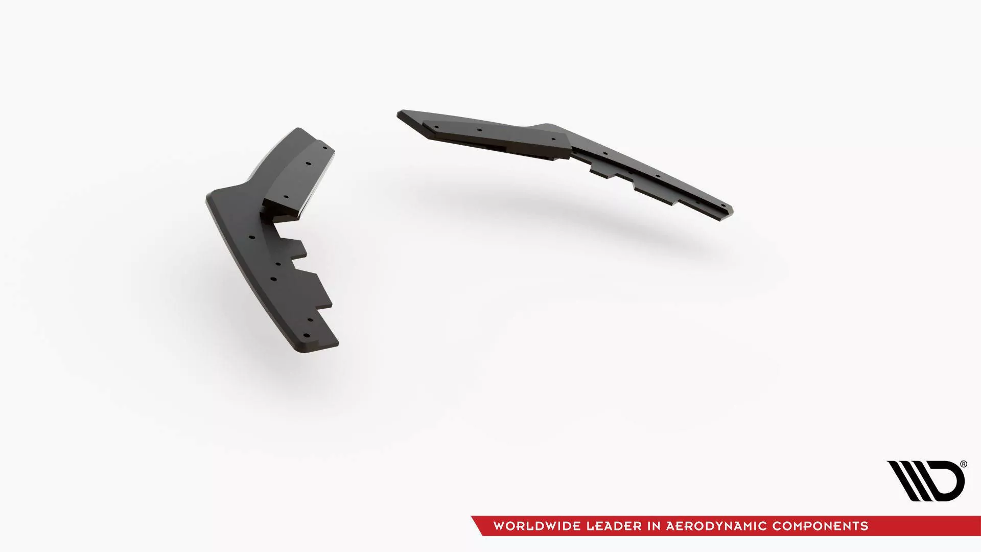 Robuste Racing Heck Ansatz Flaps Diffusor V.2 +Flaps Für BMW 1er F20 M-Paket Facelift / M140i  Schwarz Hochglanz