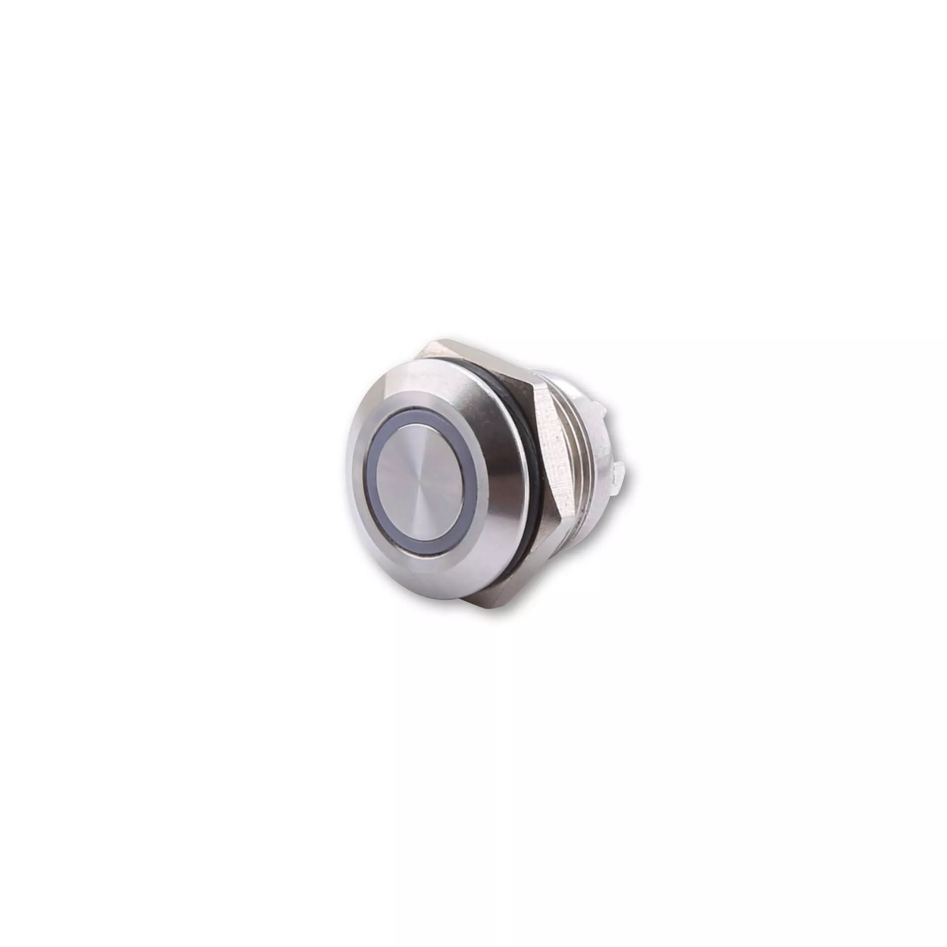 HIGHSIDER Pushbutton Stainless Steel With LED Illuminated Ring In Different Colours (M12) 1pc