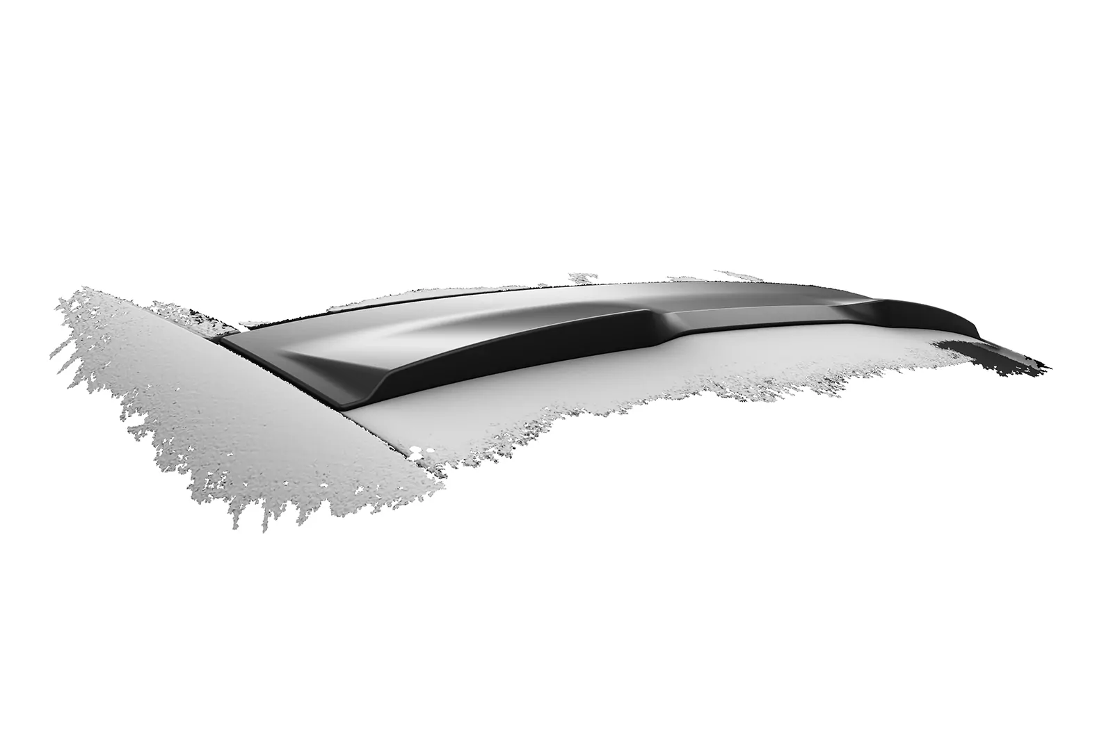 Heckscheibenblende für Mercedes-Benz EQE (V295) Limousine HSB123 Schwarz Strukturiert