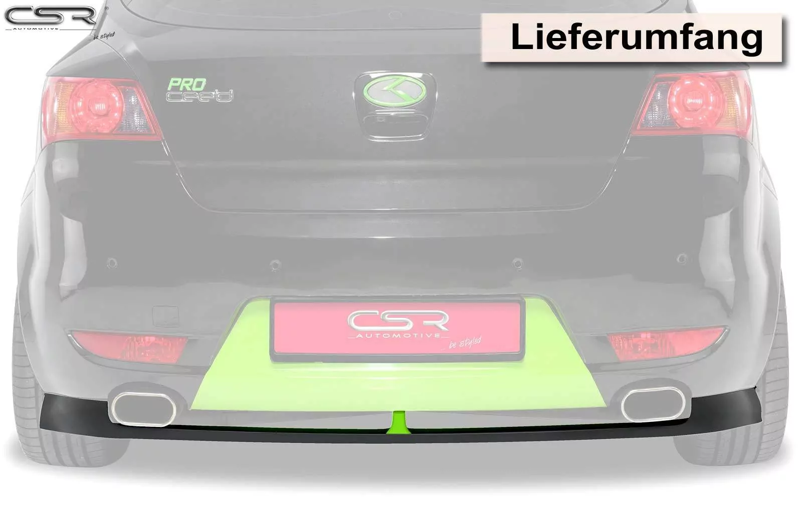 Heckansatz für KIA pro_cee´d (ED) HA133