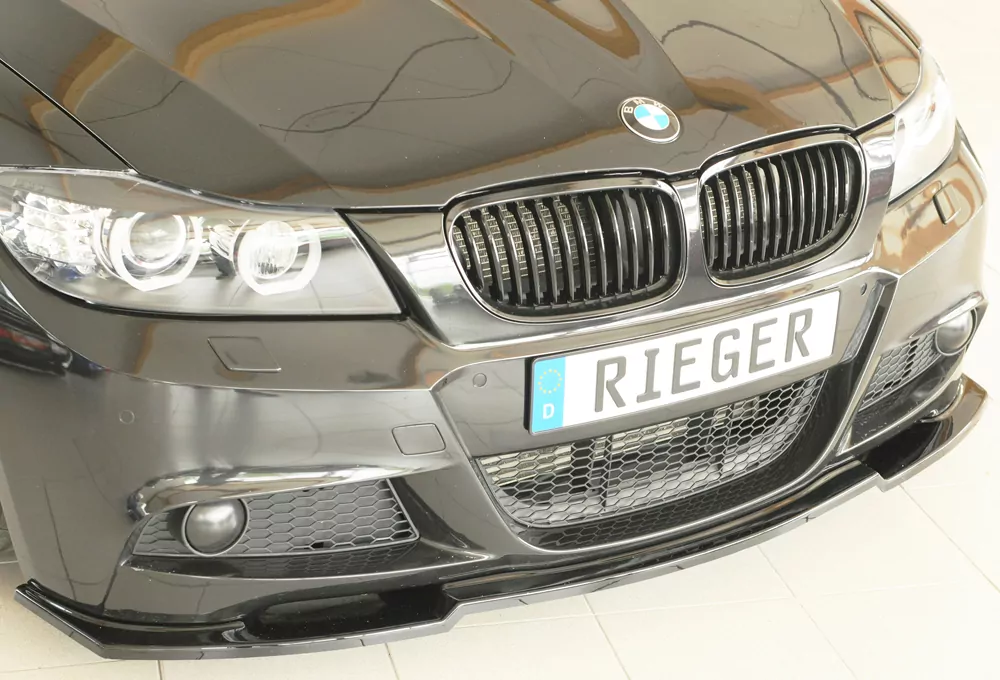 Rieger Spoilerschwert glanz schwarz für BMW 3er E91 Touring 09.08- (ab Facelift) LCI