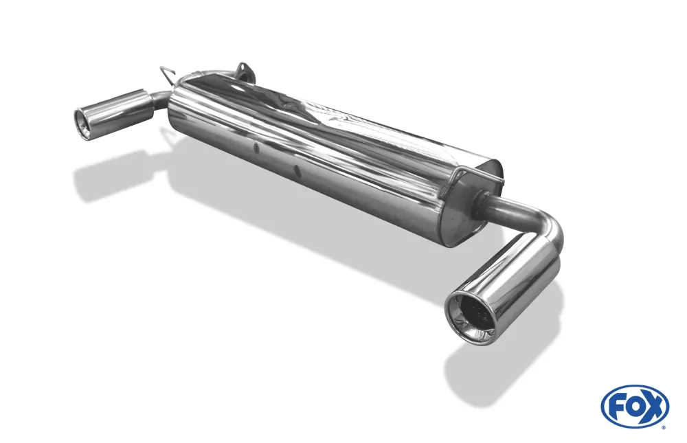 Toyota MR2 Typ W1  Endschalldämpfer quer Ausgang rechts/links - 1x90 Typ 13 rechts/links