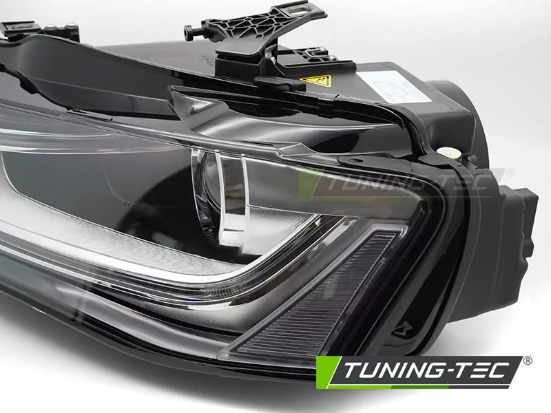 Xenon Headlight Black Left Side Tyc Fits Audi A4 B8 12-15