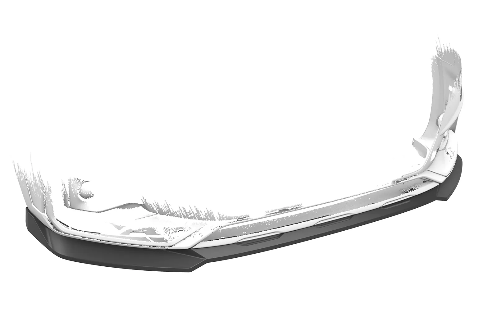 Cup-Spoilerlippe mit ABE für Audi A4 B9 (Typ 8W) Allroad CSL783 Schwarz Strukturiert