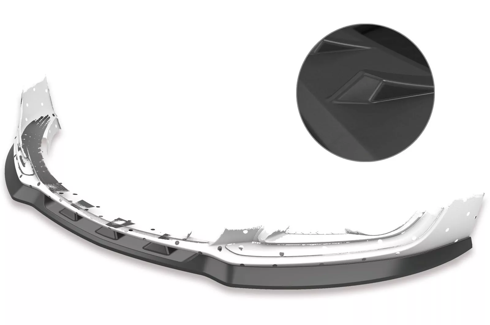 Cup-Spoilerlippe mit ABE für Opel Insignia A Lackierfreundlich (schwarz matt)