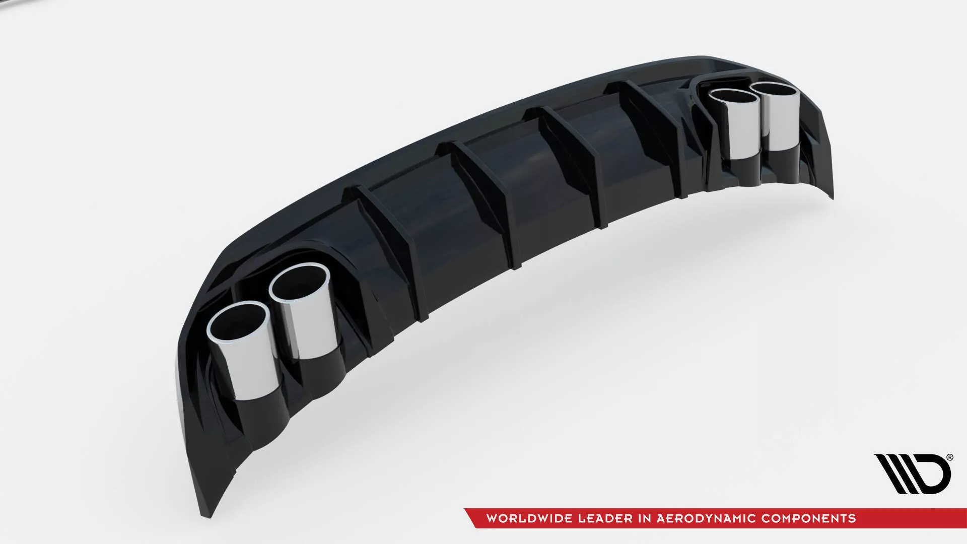 Diffusor Heck Ansatz Für + Endschalldampfer Sportauspuff Attrappe Audi A3 S-Line Limousine 8Y