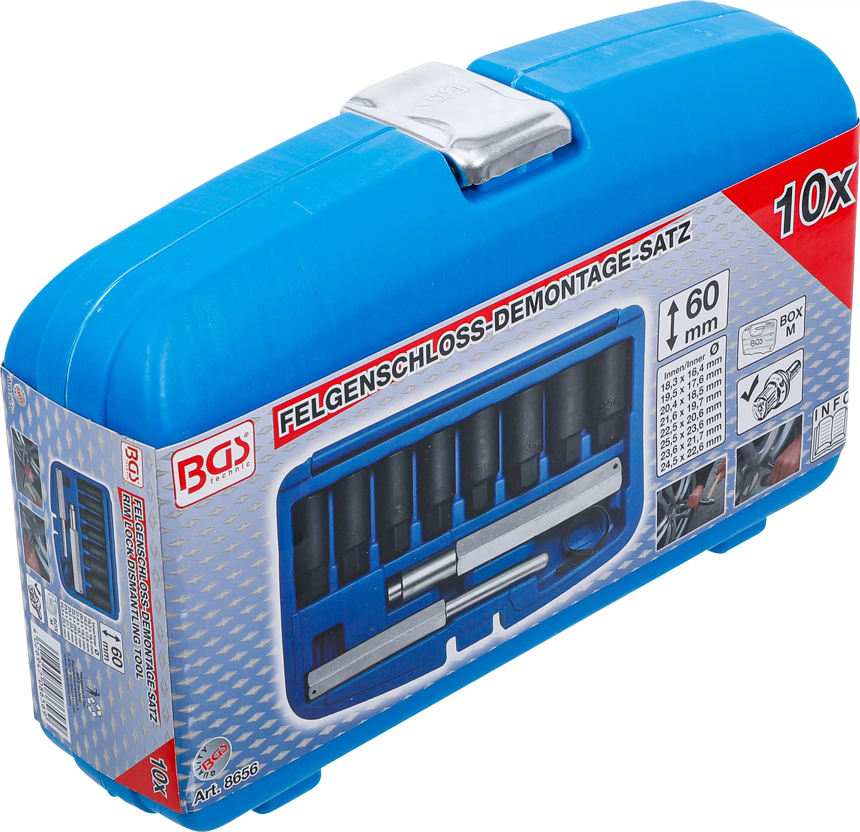 Felgenschloss-Demontage-Satz | 10-tlg.