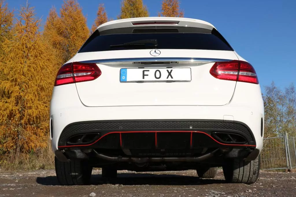 Mercedes C-Klasse 205 Limousine/ T-Modell/ Cabrio/ Coupe  Endschalldämpfer rechts/links mit Endrohrtulpen