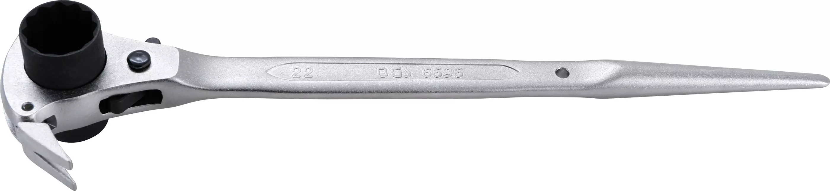 Gerüstbauer-Knarre | 4-in-1 | SW 19 x 22 mm