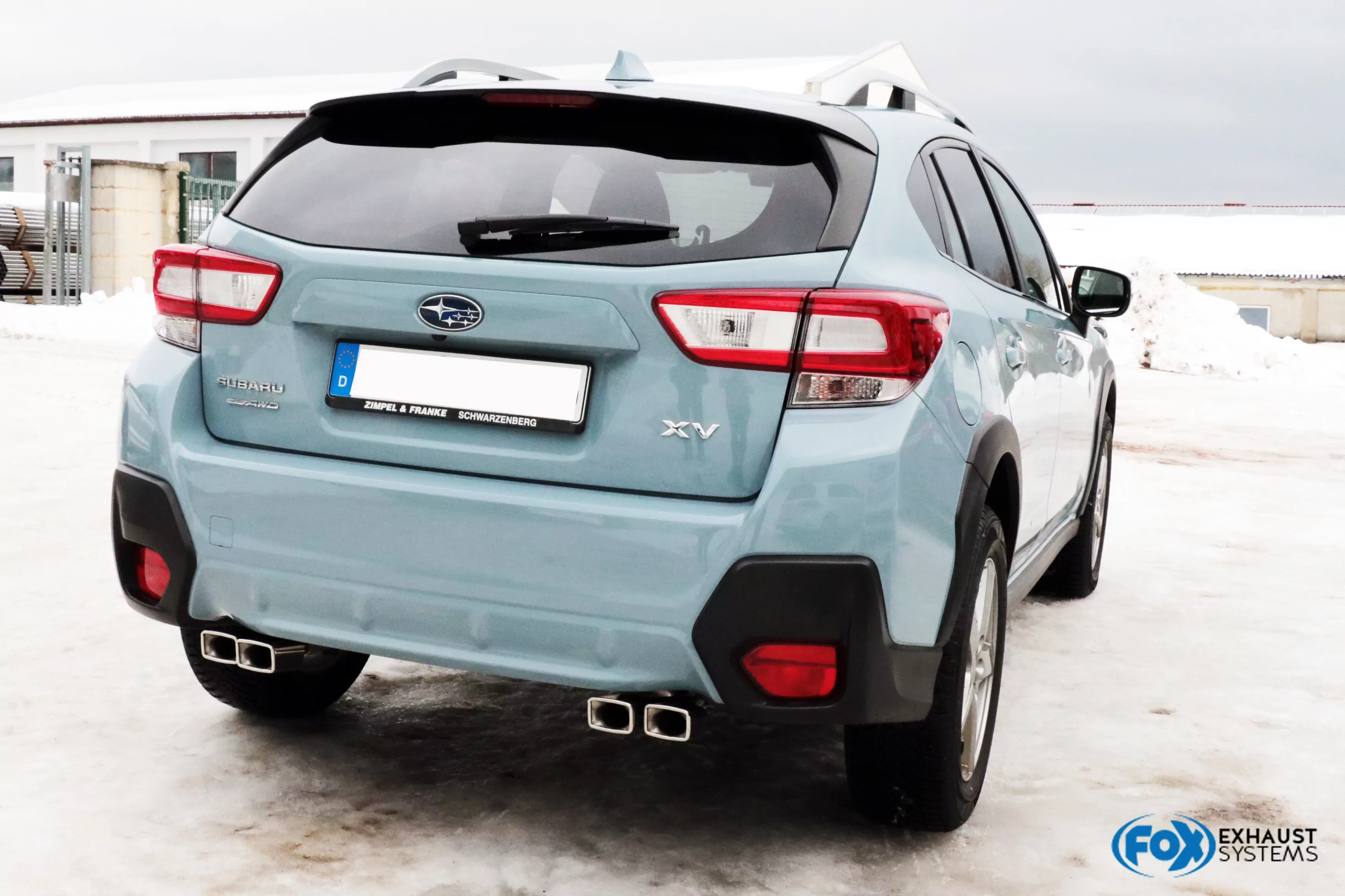 Subaru XV - G5  Endschalldämpfer quer Ausgang rechts/links - 4x Sonderendrohr