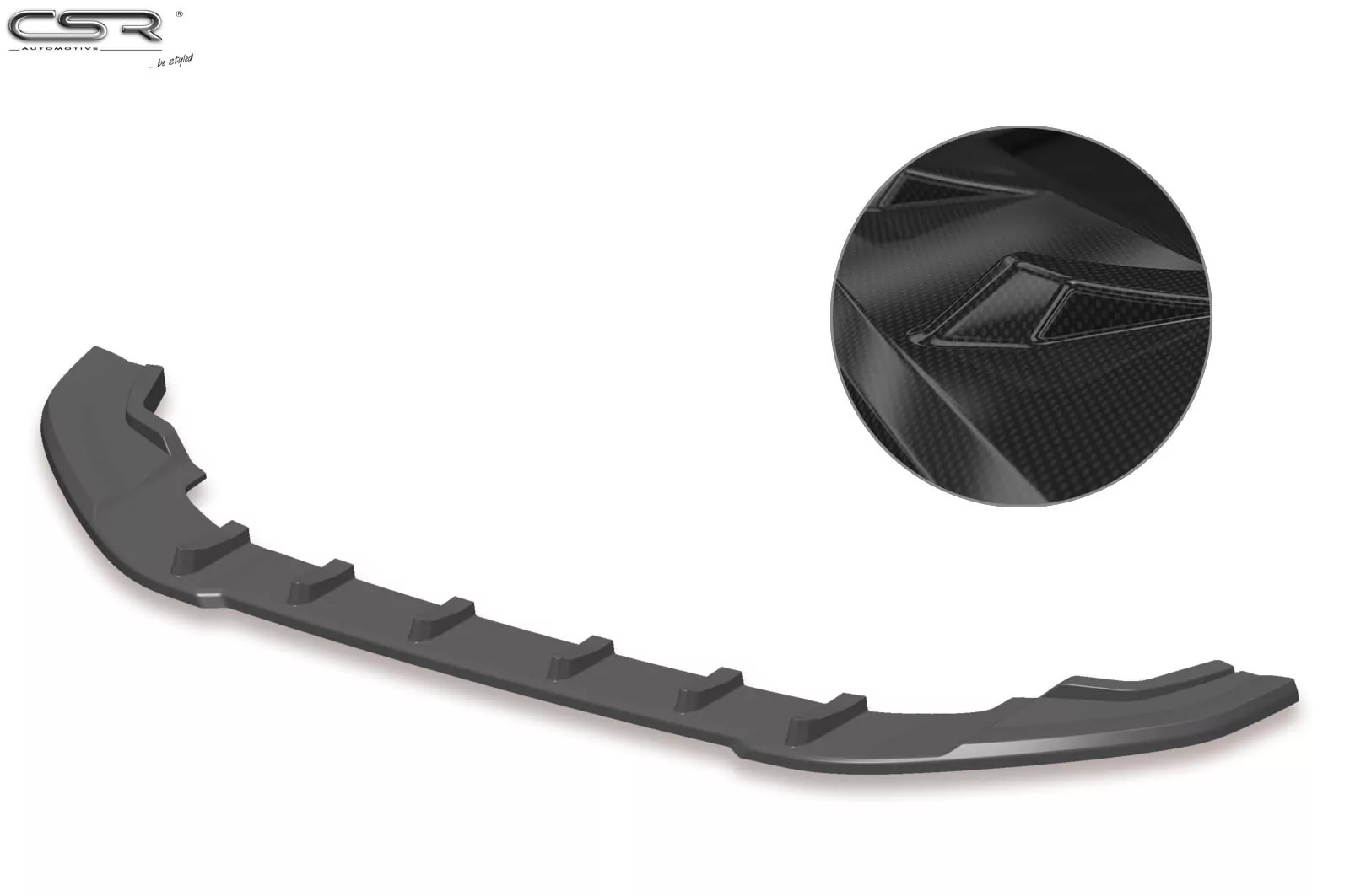 Cup-Spoilerlippe mit ABE für VW Golf 7 GTI / GTD CSL345-C Carbon Look Hochglanz