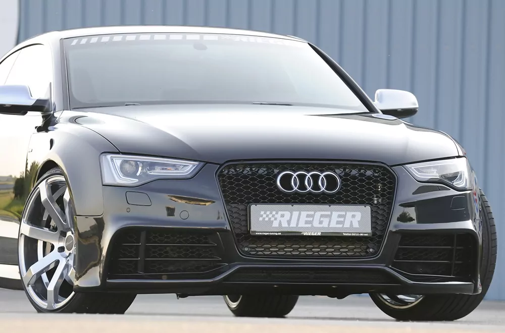 Kühlergrill Audi RS5 (B8), schwarz glänzend glanz schwarz für Audi A5 S5 (B8/B81) Cabrio 10.11-06.16 (ab Facelift)