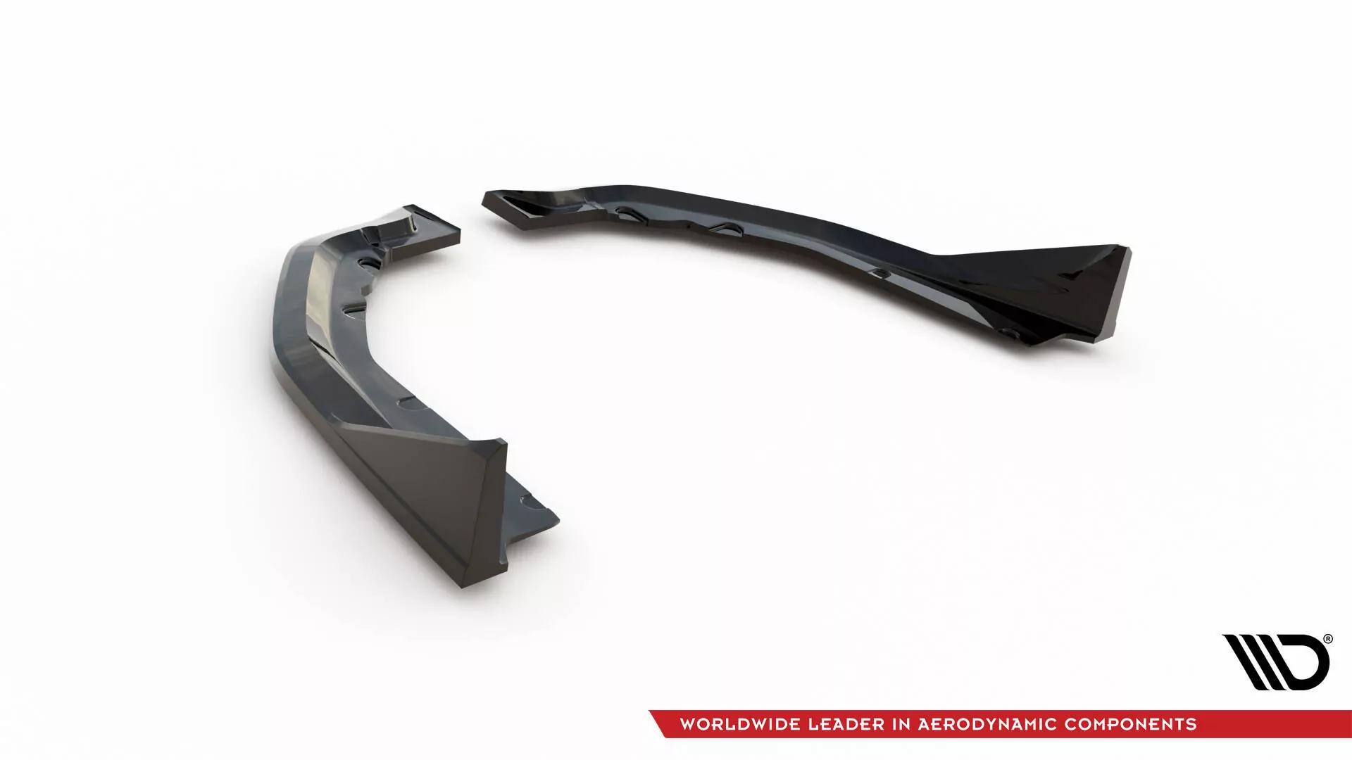 Heck Ansatz Flaps Diffusor V.4 Für BMW M4 G82 Schwarz Hochglanz