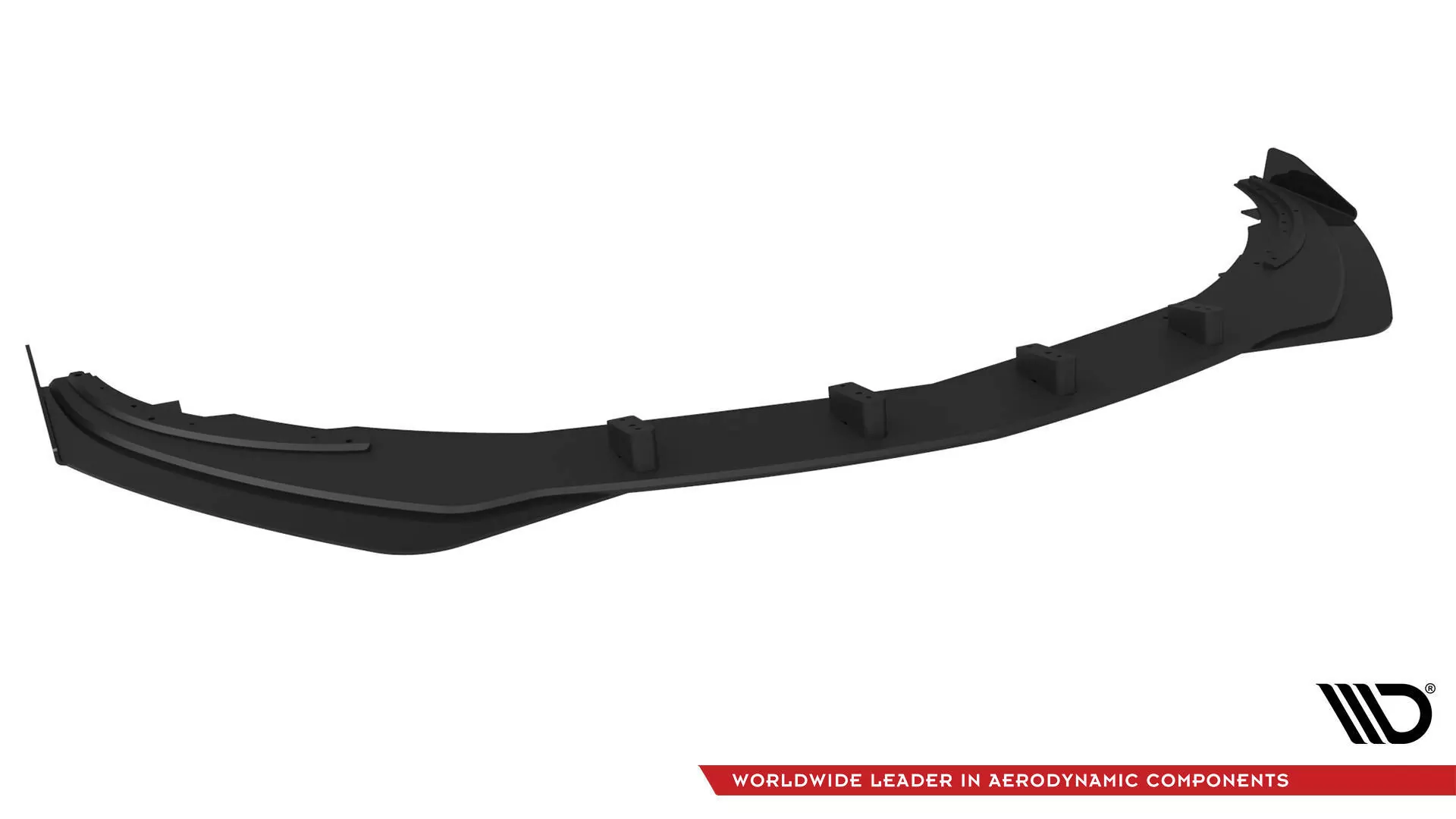 Street Pro Front Ansatz Für +Flaps Für + Flaps Mercedes-Benz A AMG-Line W176 Facelift Schwarz Hochglanz