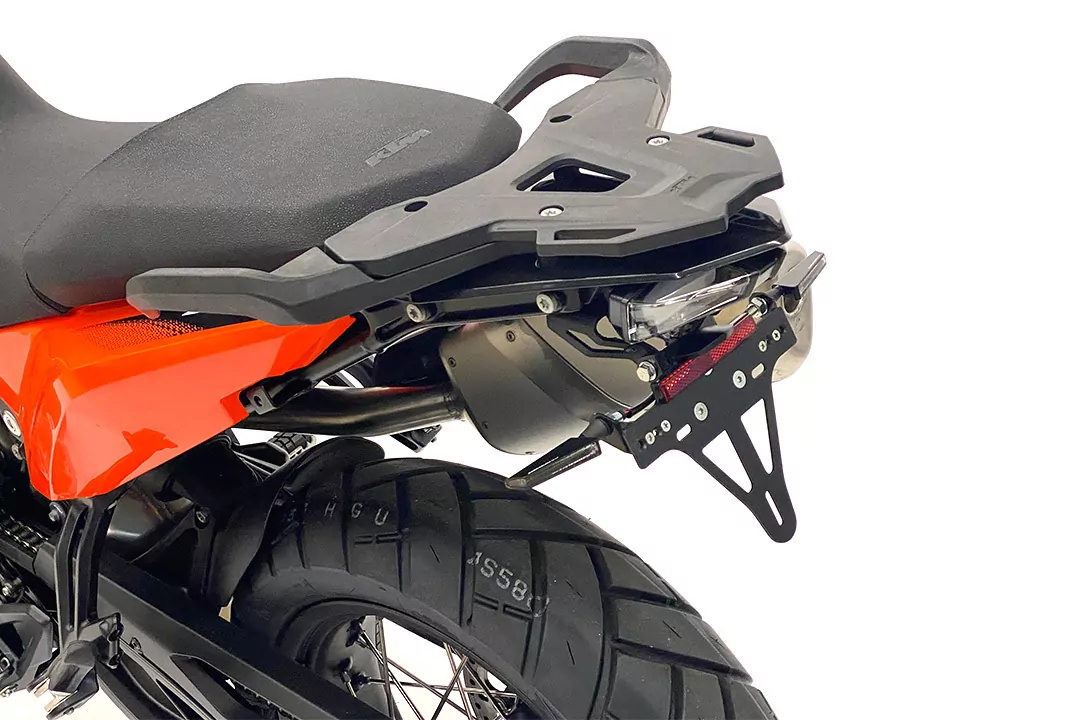 alpha Technik Kennzeichenhalter für KTM 790 Adventure ab Modelljahr 2019 und KTM 890 Adventure ab Modelljahr 2021-