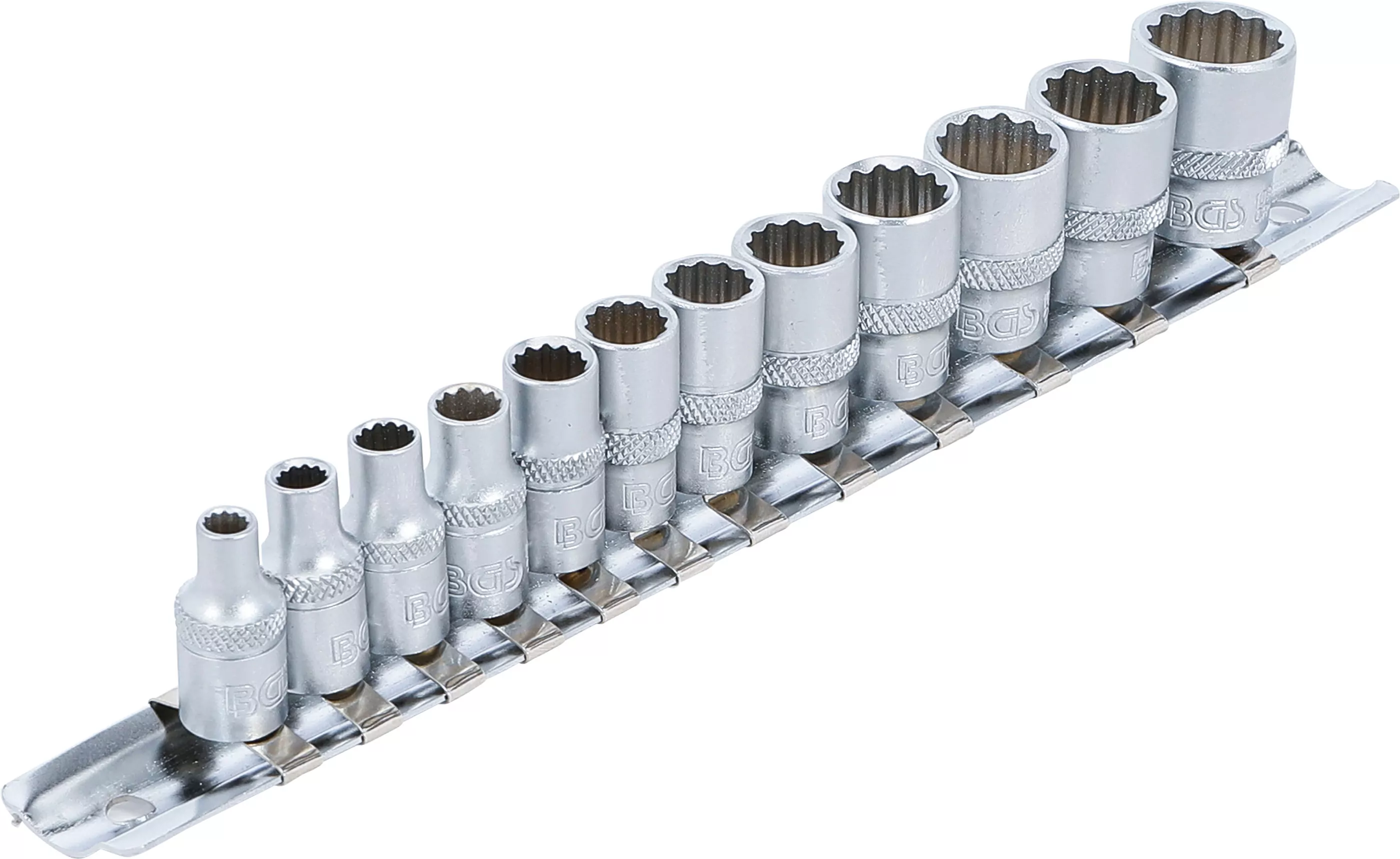 Steckschlüssel-Einsatz-Satz Zwölfkant | Antrieb Innenvierkant 6,3 mm (1/4") | Zollgrößen | 12-tlg.