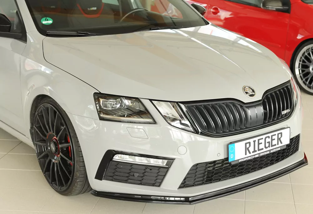Rieger Spoilerschwert für Skoda Octavia RS (5E) | Combi 02.17- (ab Facelift) für orig. RS-Frontschürze
