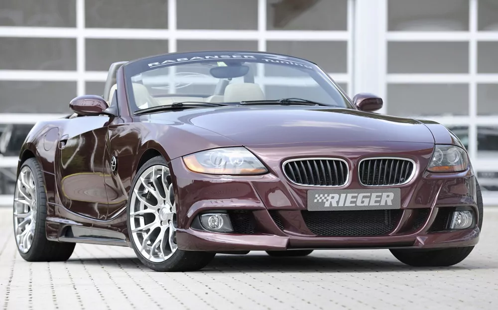 Rieger Spoilerstoßstange für BMW Z4 (E85) - Roadster 02.03-12.05 (bis Facelift) carbon optik
