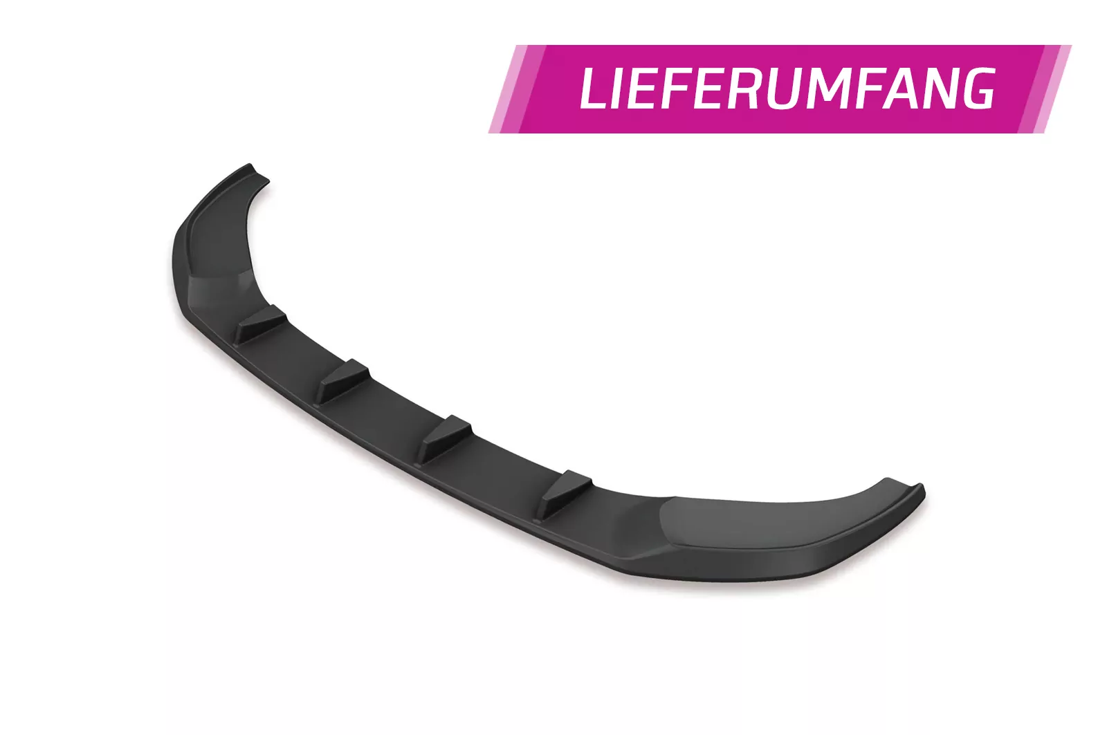 Cup-Spoilerlippe mit ABE für Audi A6 C8 4K S-Line / S6 C8 4K CSL413 Strukturiert (schwarz matt)