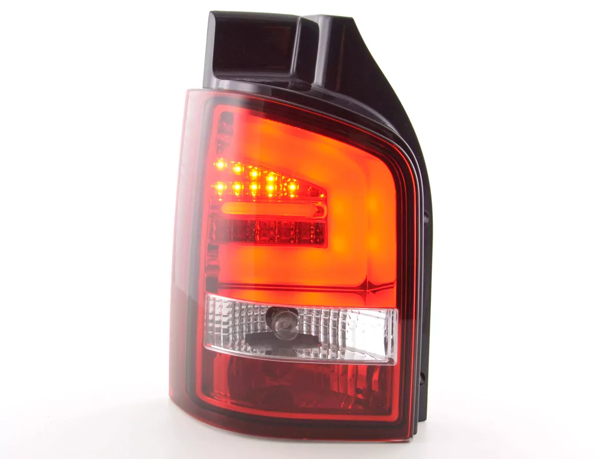 LED Rückleuchten Set VW T5  2010- Heckklapentür-Version rot/klar