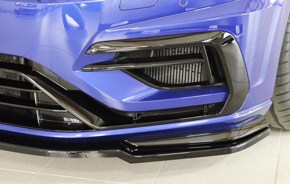 Rieger Spoilerschwert nur für R / R-Line für VW Golf 7 R | 5-tür. 02.17- (ab Facelift) für orig. Frontschürze