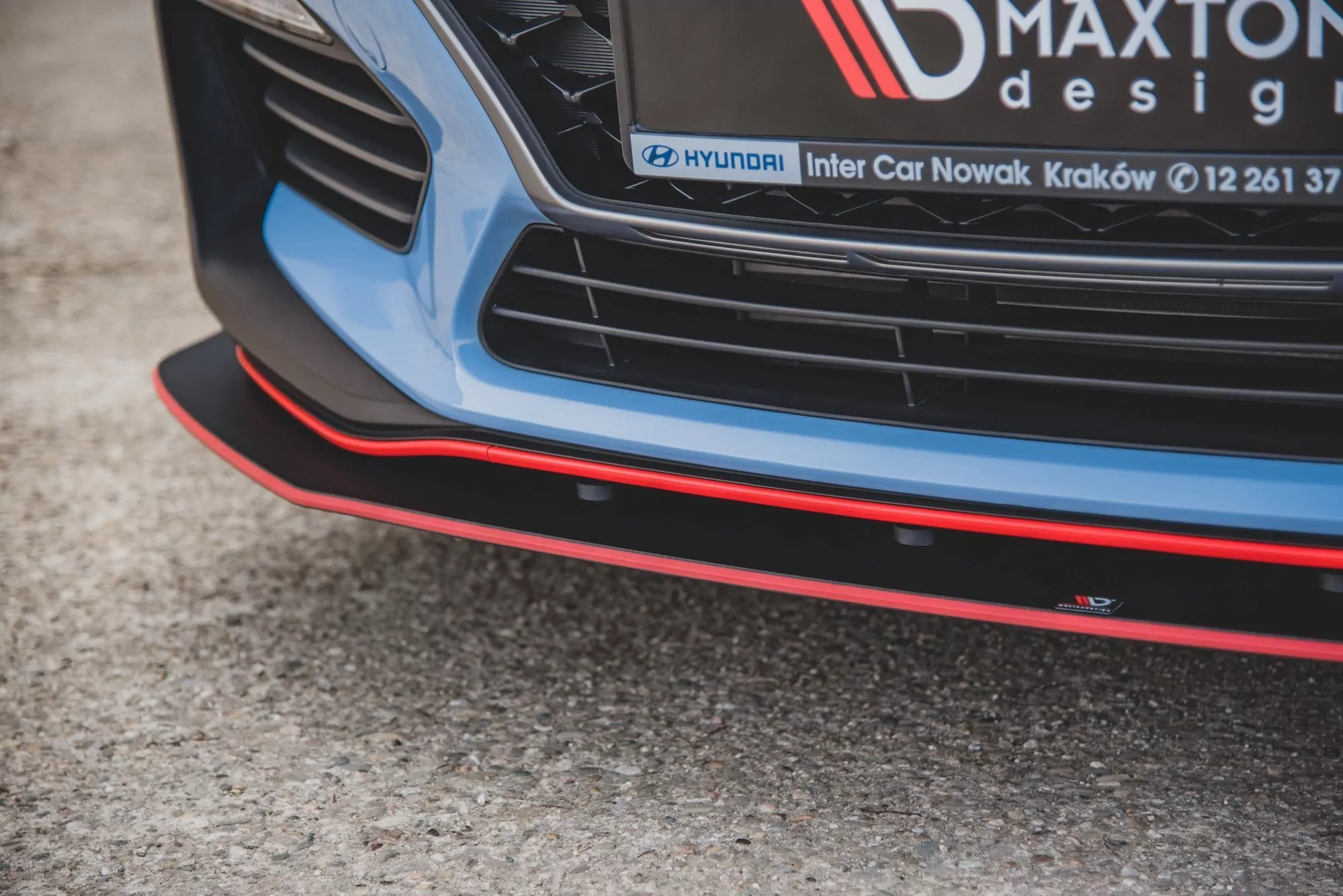 Robuste Racing Front Ansatz Für Passend Für Hyundai I30 N Mk3 Hatchback / Fastback
