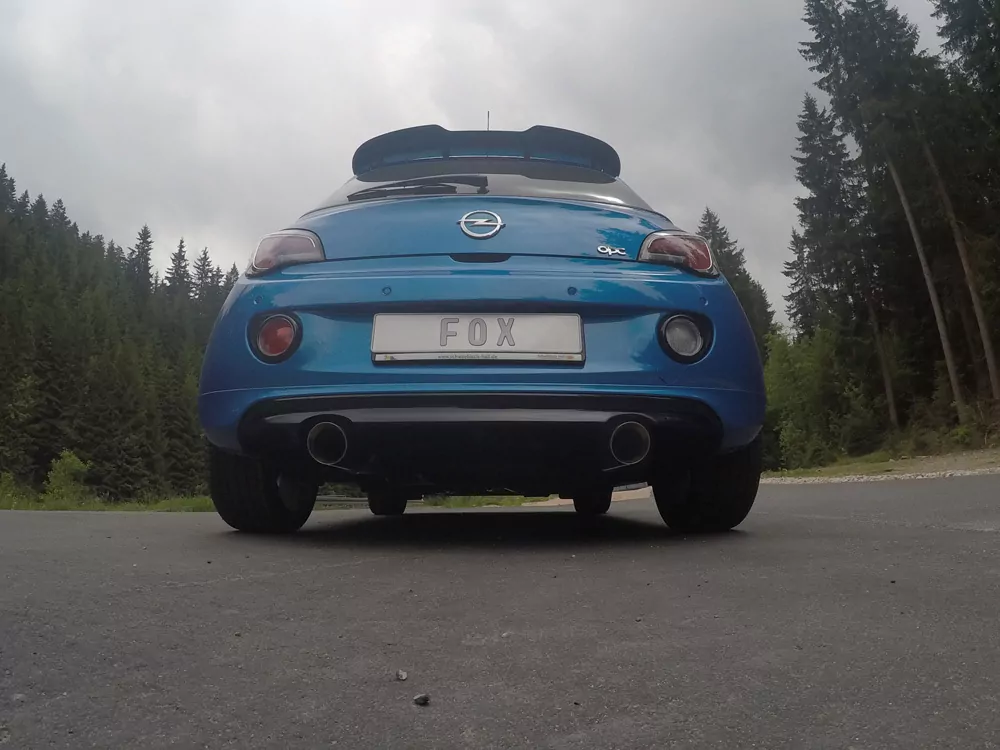 Opel Adam S  Endschalldämpfer quer Ausgang rechts/links - 1x100 Typ 25 rechts/links