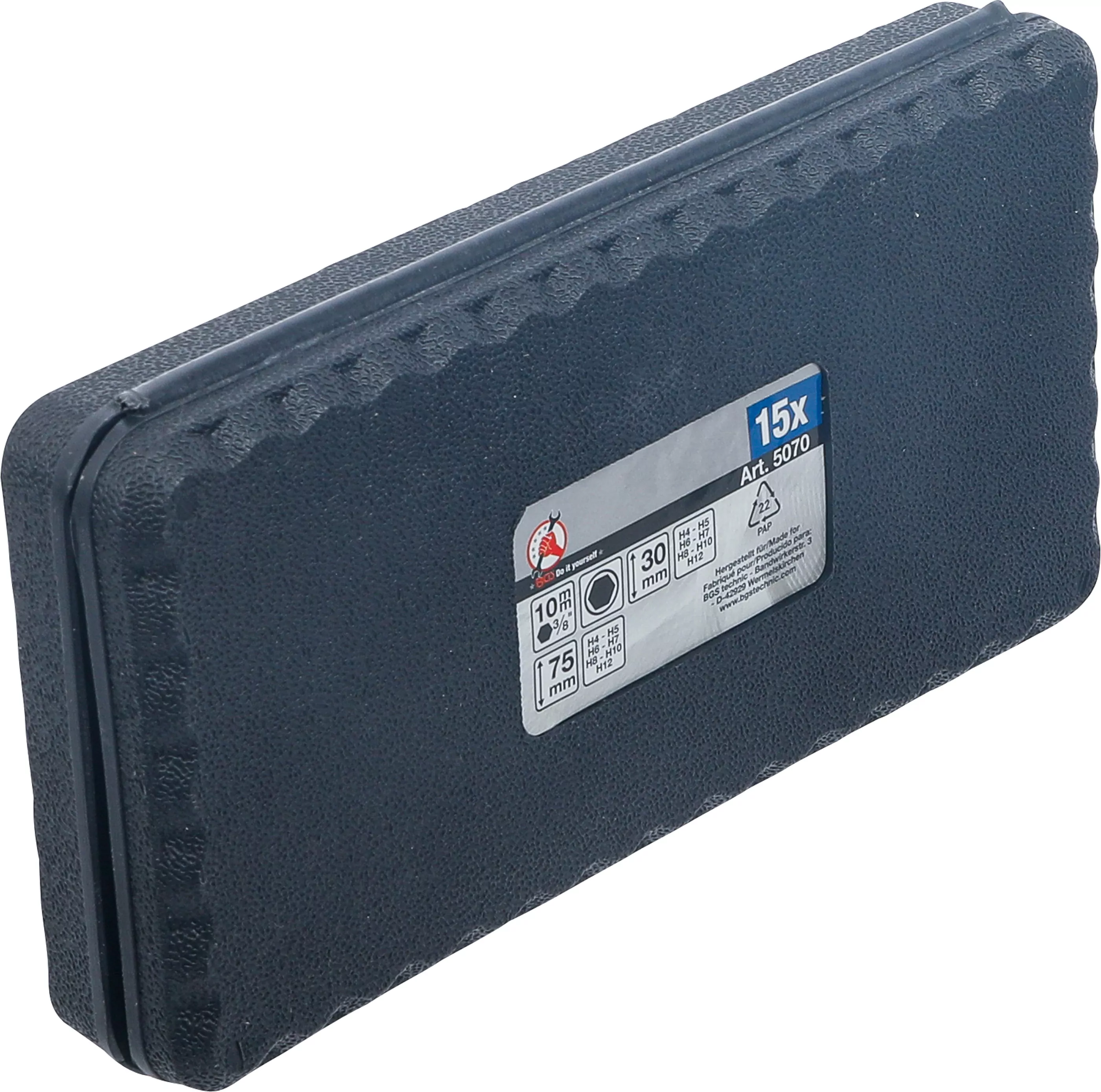 Bit-Satz | Antrieb Außensechskant 10 mm (3/8") | Innensechskant 15-tlg.