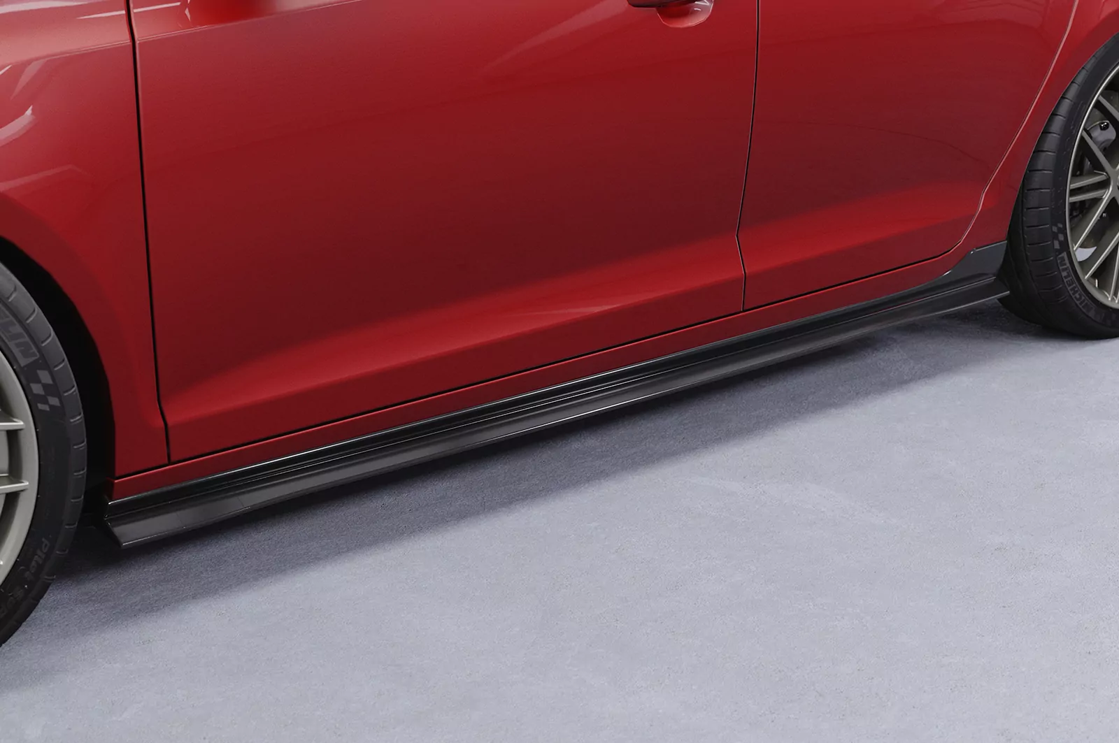 Seitenschweller für VW Golf 6 SS460 Strukturiert (schwarz matt)