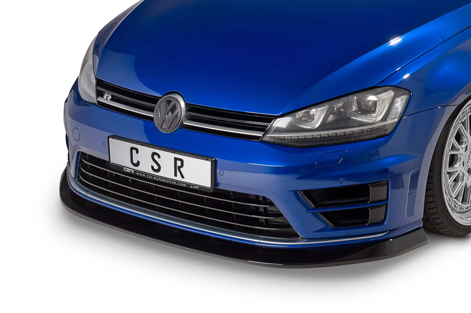 Cup-Spoilerlippe mit ABE für VW Golf 7 R CSL395 Strukturiert (schwarz matt)