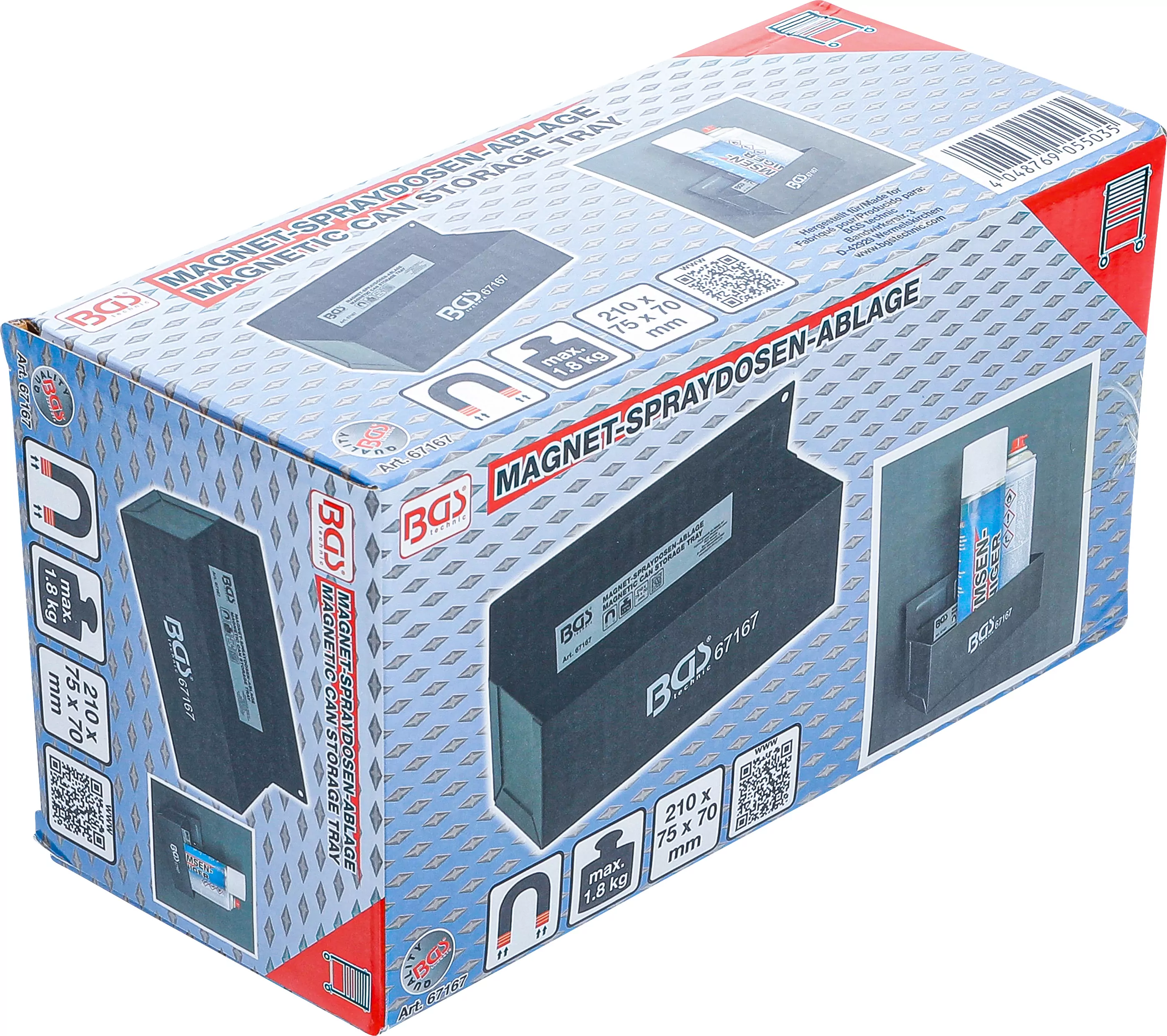 Magnet-Spraydosen-Ablage | 210 mm