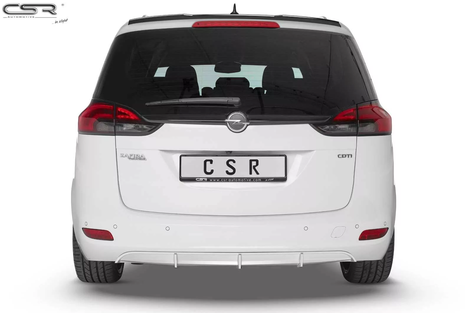 Heckflügel mit ABE für Opel Zafira C Tourer HF653-M Carbon Look (matt)