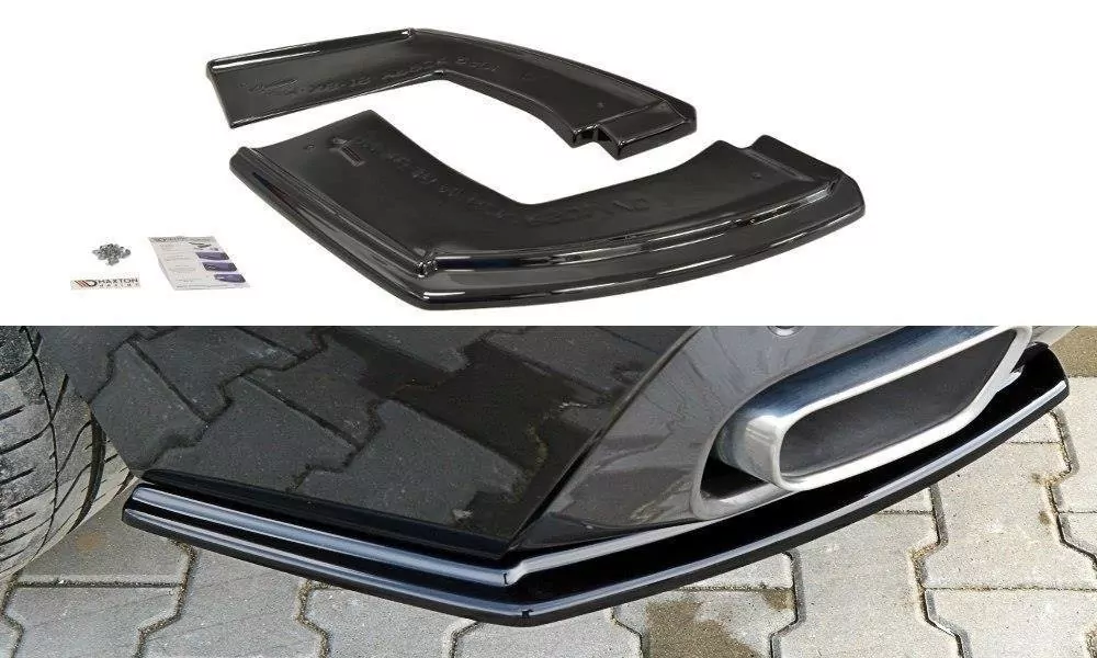 Heck Ansatz Flaps Diffusor Passend Für Diffusor Passend Für BMW X6 F16 M Paket Schwarz Hochglanz Schwarz Hochglanz