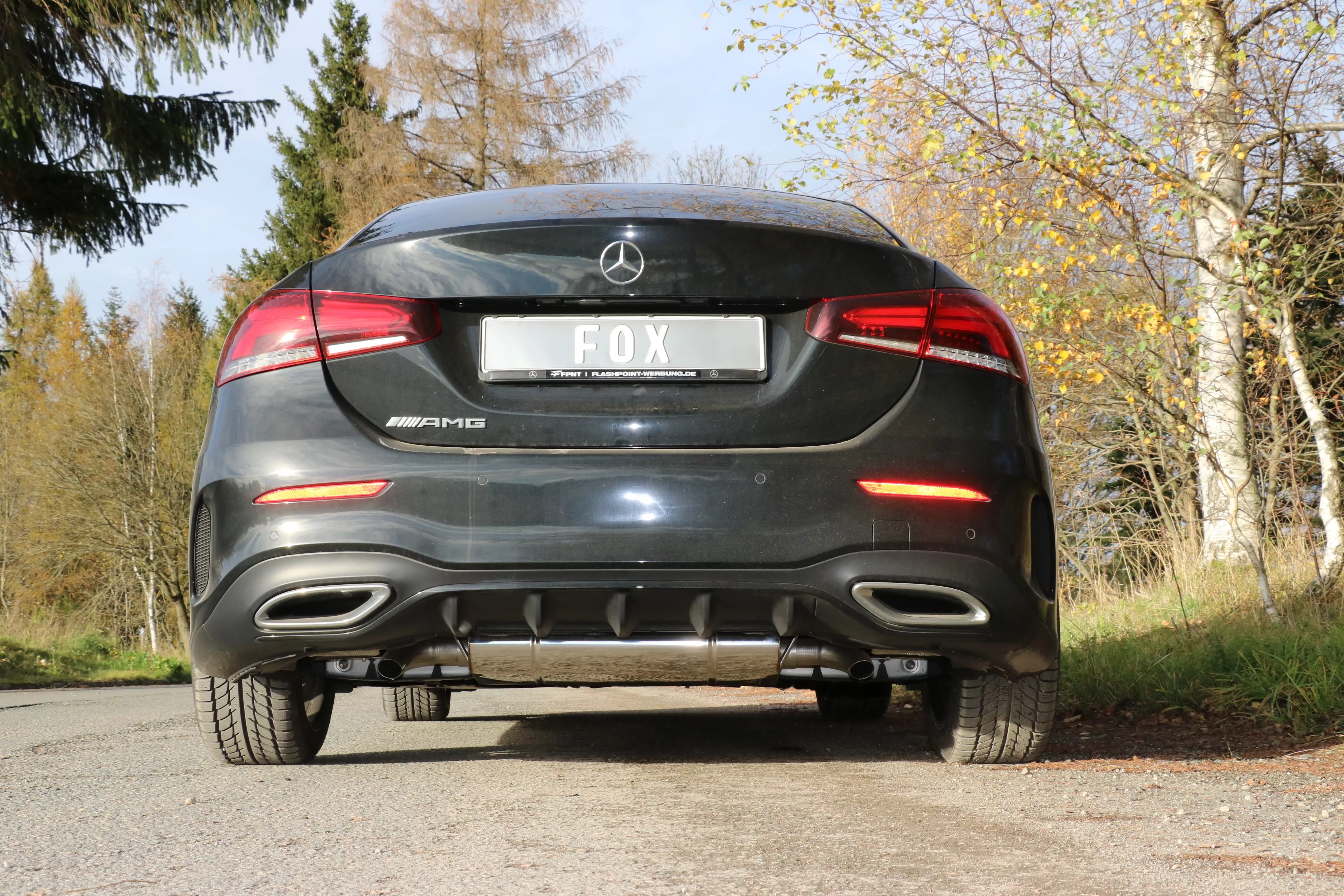 Mercedes A-Klasse - 177 - Starre Hinterachse  Endschalldämpfer quer Ausgang rechts/links