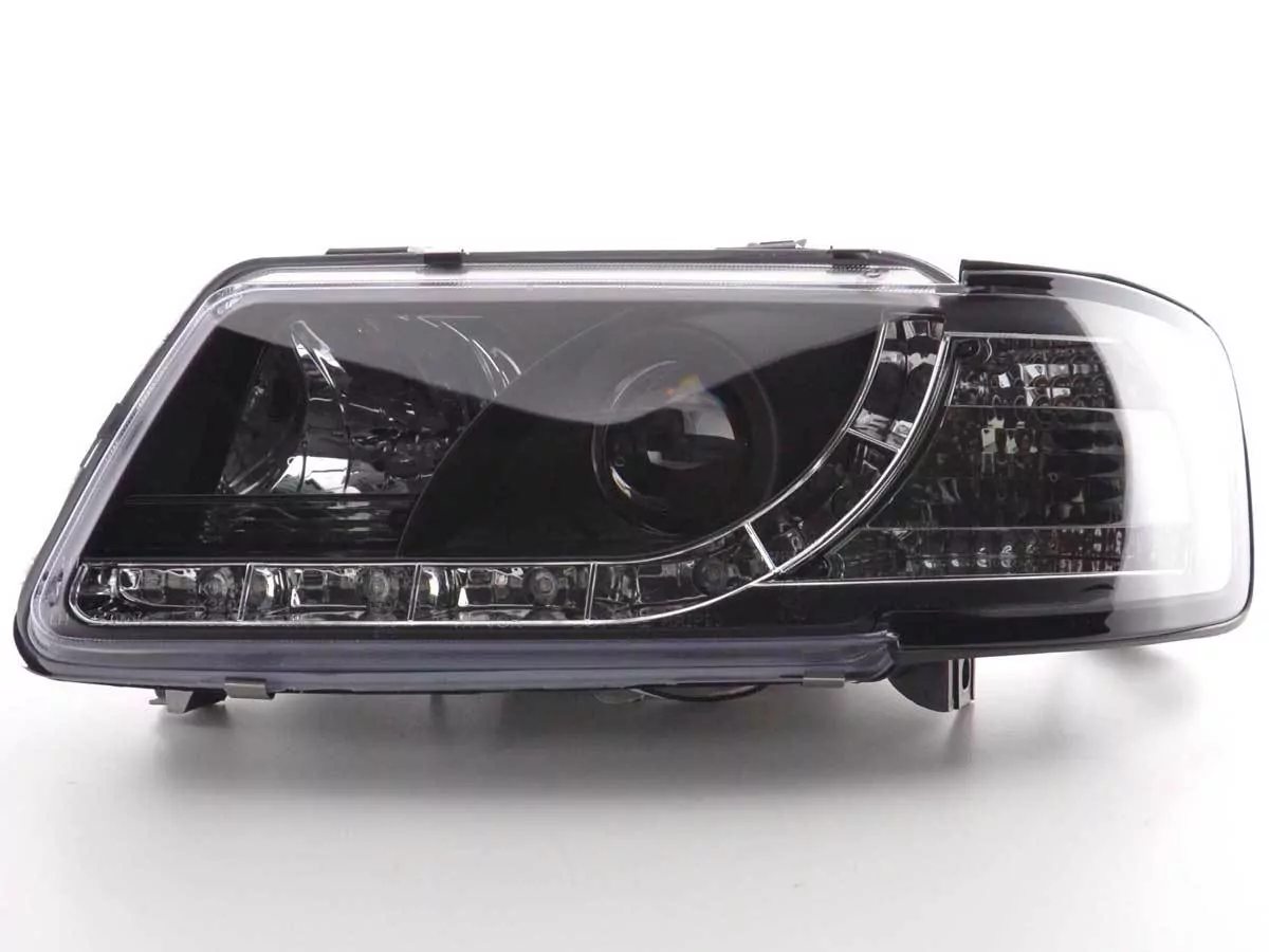 Scheinwerfer Set Daylight LED TFL-Optik Audi A3 Typ 8L Bj. 96-00 schwarz