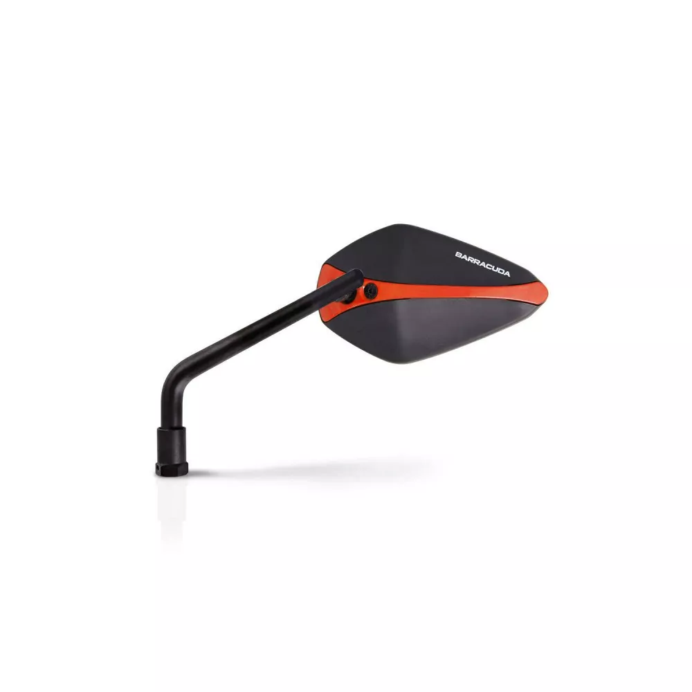 Barracuda Aluminium Rückspiegel Einsatz für A-Version Spiegel in Orange