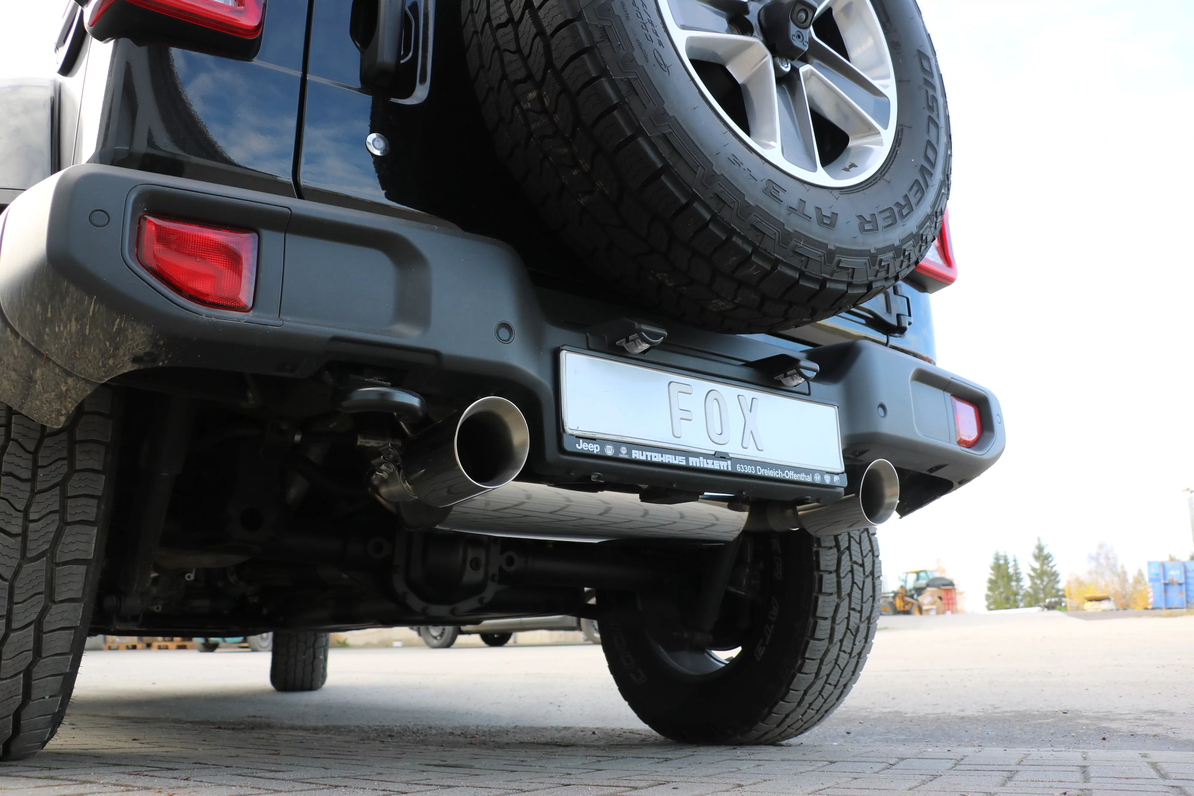 Jeep Wrangler III - JK Endschalldämpfer quer Ausgang rechts/links - 1x100 Typ 25 rechts/links