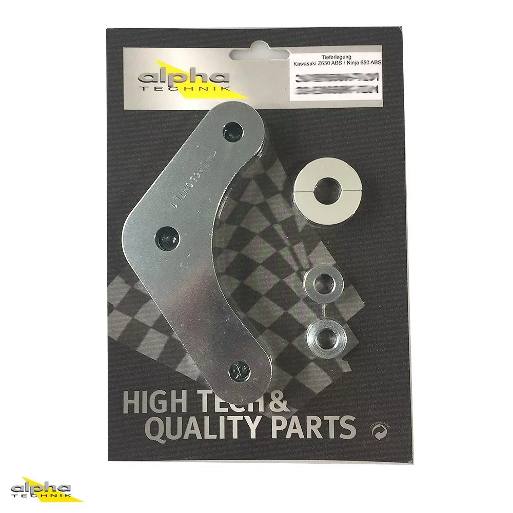 alpha Technik Tieferlegungssatz 40mm für Kawasaki Z650 und Ninja 650 ABS tipo EX650M ab Modelljahr 2020-