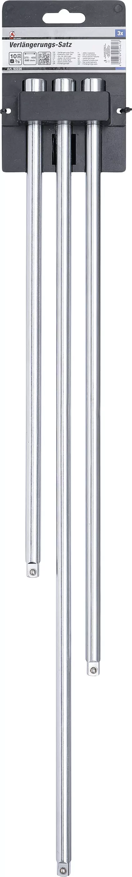 Verlängerungs-Satz | 10 mm (3/8") | 375 / 450 / 600 mm | 3-tlg.