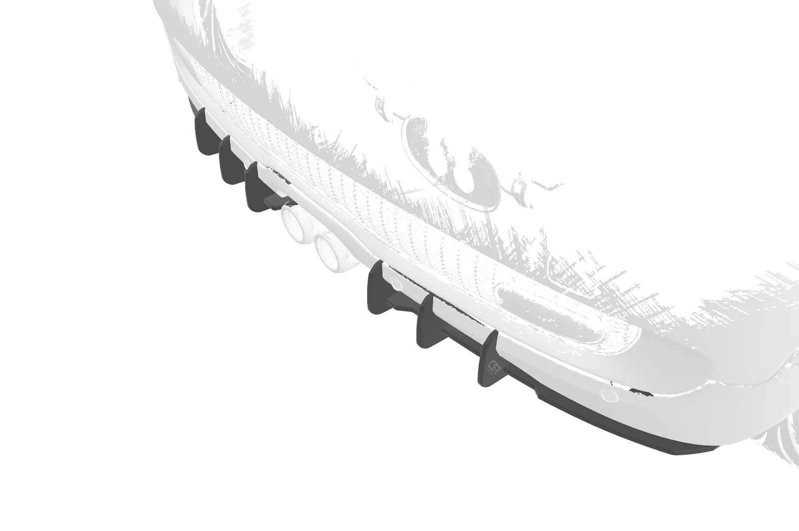 Racing Diffusor / Heckansatz für Mini R55/R56/R57 Cooper S HA362