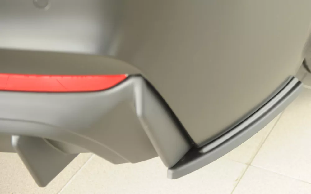 Rieger Heckschürzenansatz seitlich rechts matt schwarz für BMW 2er F23  (1C) Cabrio 07.17- (ab Facelift) LCI