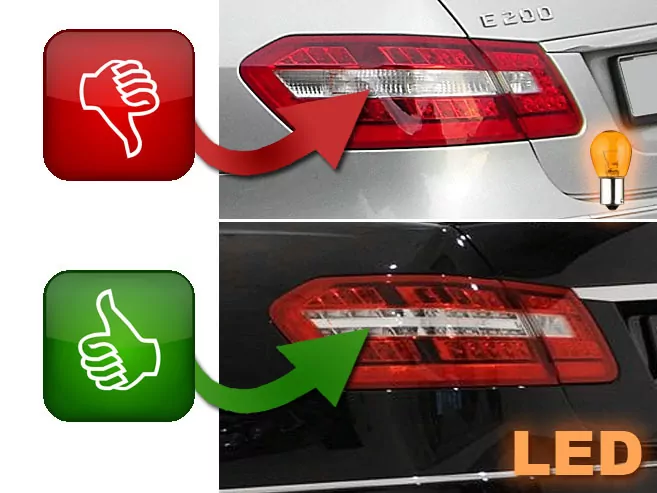 Led Tail Lights Red Smoke Fits Mercedes W212 E-klasa 09-13