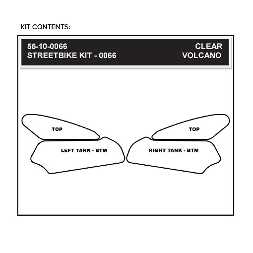 Stompgrip Traction Pad Volcano für Ducati Monster S4 / R / RS 01-08 Klar