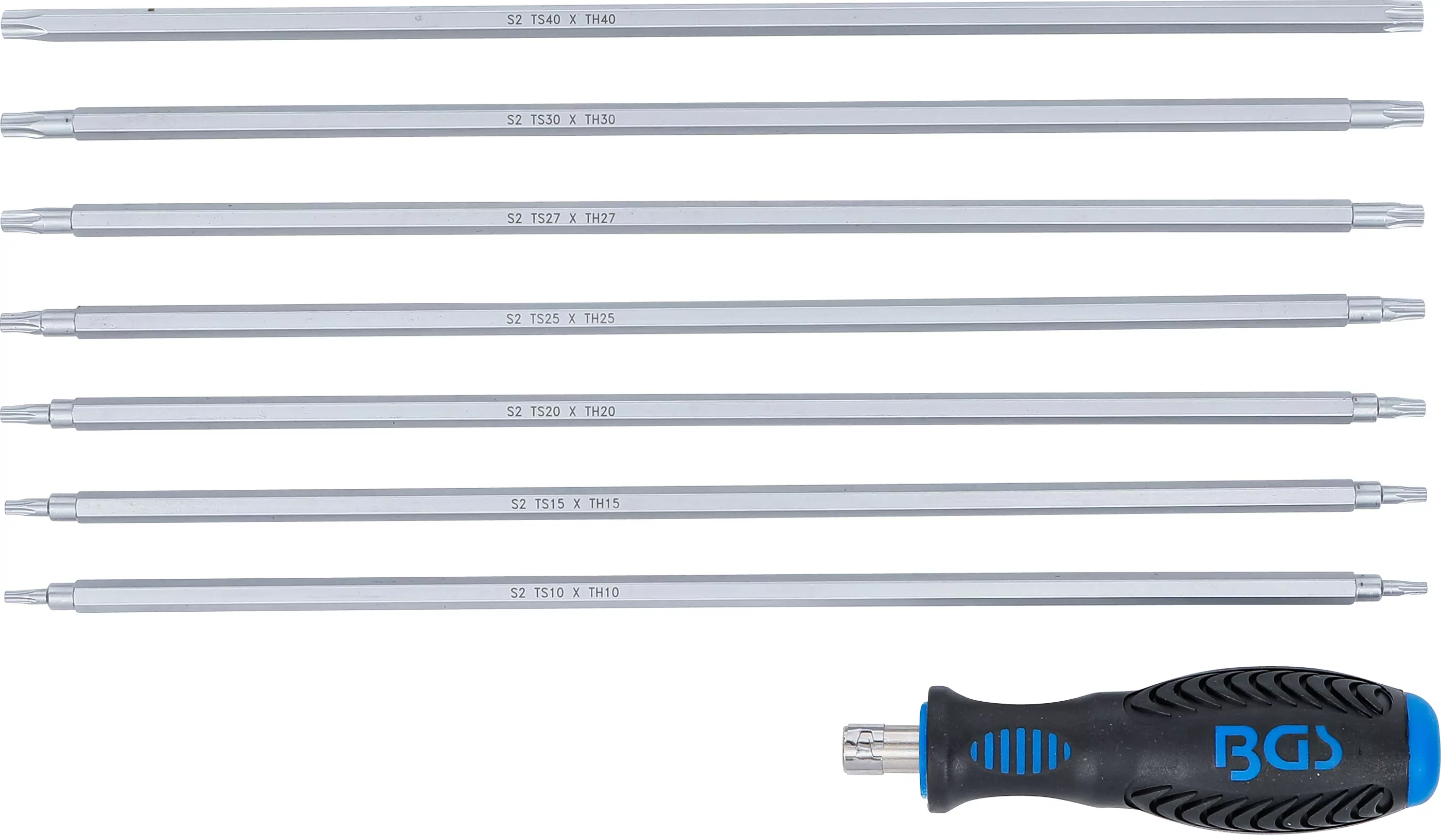 Schraubendreher-Satz mit Wechselklingen | T-Profil (für Torx) / TS-Profil (für Torx Plus) | 8-tlg.