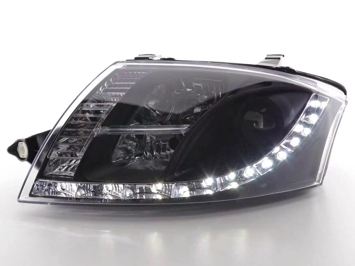Scheinwerfer Set Daylight LED TFL-Optik Audi TT Typ 8N Bj. 99-06 schwarz